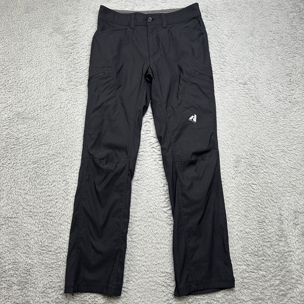First Ascent Pants Mens 30x32 Black Cargo FLAW Eddie Bauer